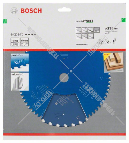 Пильный диск 235x2,8х30 мм Z36 Expert for Wood BOSCH (2608644064) купить в Гродно