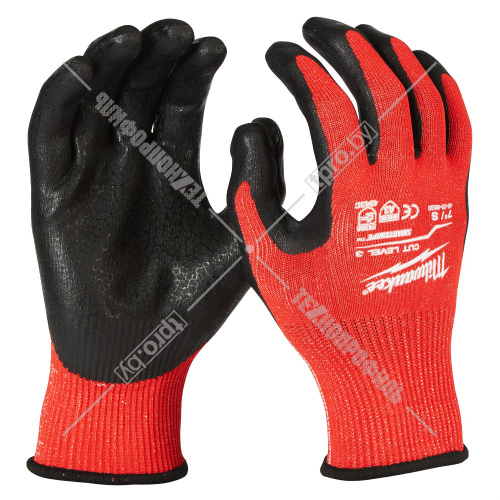 Защитные перчатки (Ур.3 / размер 8/M / 1 пара) с защитой от порезов Milwaukee (4932471420) купить в Гродно фото 2