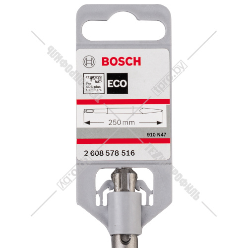 Зубило пикообразное SDS-plus 250 мм ECO BOSCH (2608578516) купить в Гродно фото 2