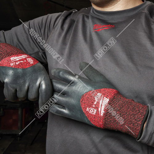 Защитные зимние перчатки (Ур.3 / размер 11/XXL / 12 пар) с защитой от порезов Milwaukee (4932471613) купить в Гродно фото 4