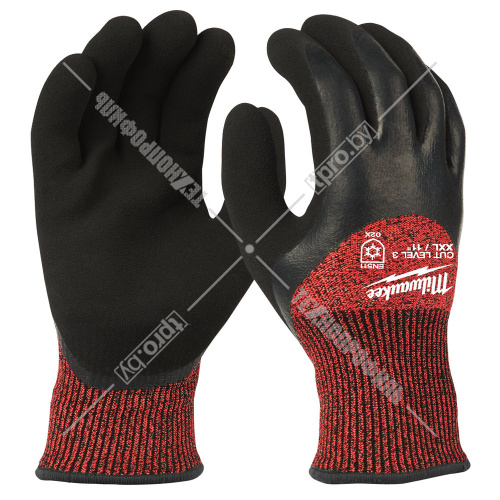 Защитные зимние перчатки (Ур.3 / размер 11/XXL / 12 пар) с защитой от порезов Milwaukee (4932471613) купить в Гродно фото 2