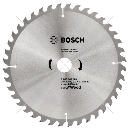 Пильный диск 254х3,0х30 мм Z40 ECO for Wood BOSCH (2608644383) купить в Гродно фото 2
