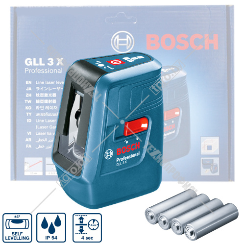 Лазерный нивелир GLL 3-X Professional BOSCH (0601063CJ0) купить в Гродно