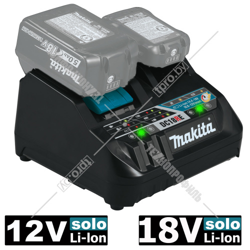 Аккумулятор BL1850B 5.0 Ah / BL1021B 2.0 Ah + зарядное DC18RE MAKITA (199024-2) купить в Гродно фото 4