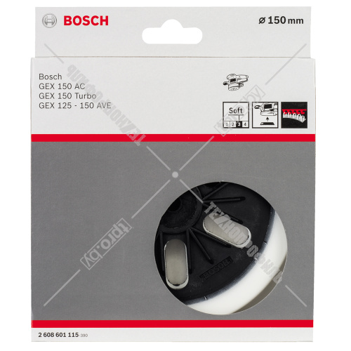 Тарелка опорная 150 мм для GEX 150 AC (мягкая) BOSCH (2608601115) купить в Гродно