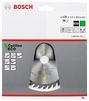 Пильный диск 130х2,5х20/16 мм Z36 Optiline ECO BOSCH (2608641782) купить в Гродно