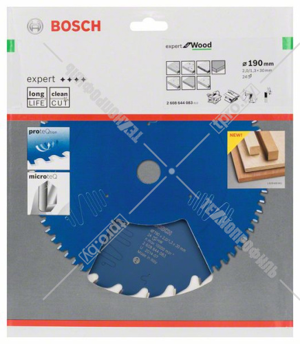 Пильный диск 190x2,0х30 мм Z24 Expert for Wood BOSCH (2608644083) купить в Гродно