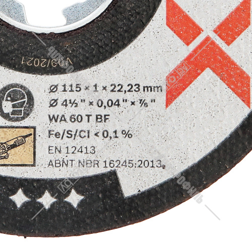 Отрезной круг X-LOCK 115x1x22.23 мм Standard for Inox BOSCH (2608619261) купить в Гродно фото 2