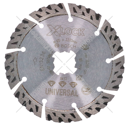 Алмазный круг X-LOCK Best for Universal 125x2.2x22.23 мм BOSCH (2608615161) купить в Гродно фото 4