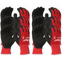 Защитные зимние перчатки (Ур.1 / размер 8/M / 12 пар) с защитой от порезов Milwaukee (4932471606) купить в Гродно