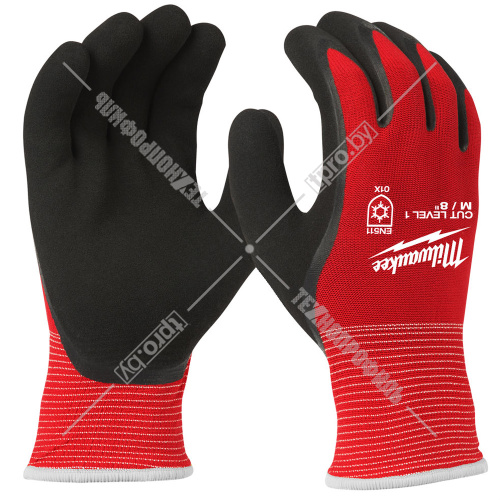 Защитные зимние перчатки (Ур.1 / размер 10/XL / 1 пара) с защитой от порезов Milwaukee (4932471345) купить в Гродно фото 2