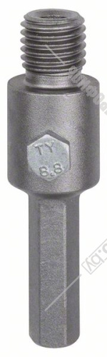 Адаптер шестигранный (к дрели) на M16 80 мм для коронок BOSCH (2608550078) купить в Гродно фото 2
