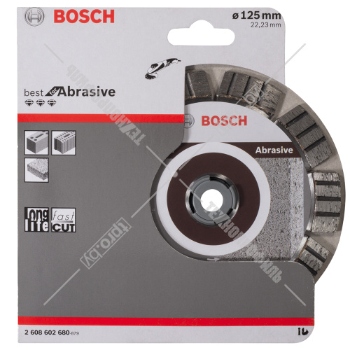Алмазный круг Best for Abrasive 125x22,23 мм BOSCH (2608602680) купить в Гродно