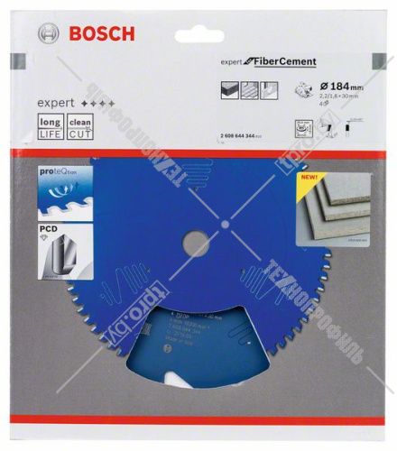 Пильный диск 184х2,2х30/25,4 мм Z4 Expert for Fiber Cement BOSCH (2608644344) купить в Гродно