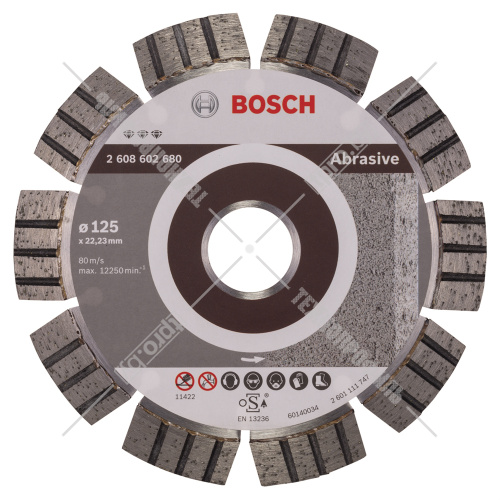 Алмазный круг Best for Abrasive 125x22,23 мм BOSCH (2608602680) купить в Гродно фото 2