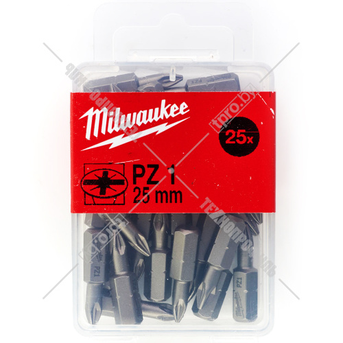 Бита крестообразная PZ1 25 мм (25 шт) Milwaukee (4932399589) купить в Гродно фото 3