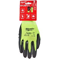 Защитные сигнальные перчатки (Ур.3 / размер 10/XL / 1 пара) с защитой от порезов Milwaukee (4932478133) купить в Гродно