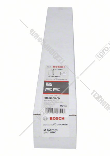 Алмазная коронка D52 мм 1 1/4" Standard for Concrete BOSCH (2608601736) купить в Гродно фото 3