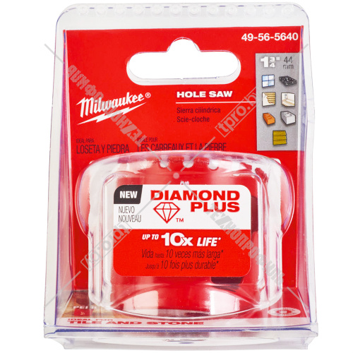 Алмазная коронка D44 мм Diamond Plus Milwaukee (49565640) купить в Гродно