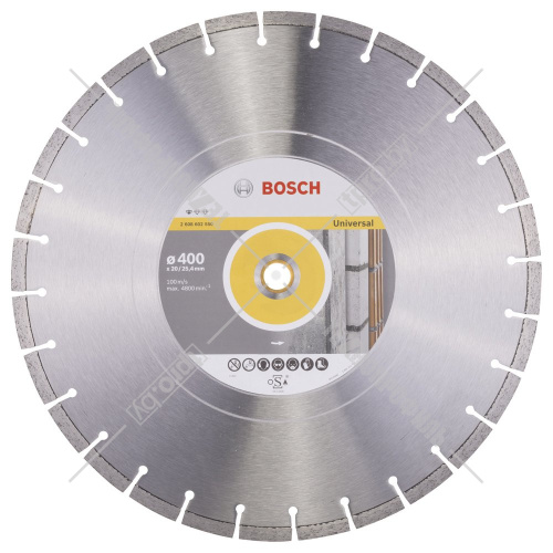 Алмазный круг Standard for Universal 400x20/25,4 мм BOSCH (2608602550) купить в Гродно