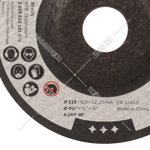 Обдирочный круг 115х6х22,23 мм Standard for Metal BOSCH (2608603181) купить в Гродно фото 2