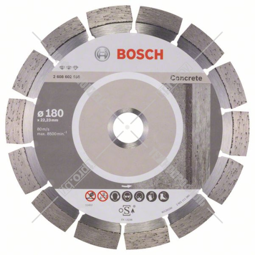 Алмазный круг Expert for Concrete 180x22,23 мм BOSCH (2608602558) купить в Гродно фото 2