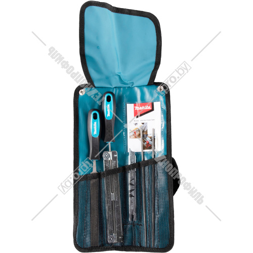 Набор для заточки цепи (3 напильника с ручками, шаблон, сумка) MAKITA (D-72154) купить в Гродно