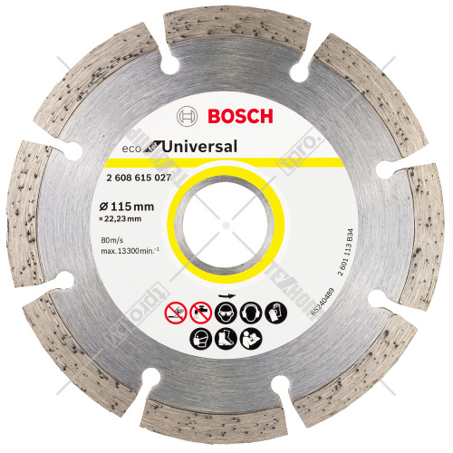 Алмазный круг ECO for Universal 115х22,23 мм BOSCH (2608615027) купить в Гродно фото 2