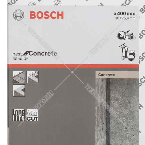 Алмазный круг Best for Concrete 400х20/25,4 мм BOSCH (2608602659) купить в Гродно фото 4