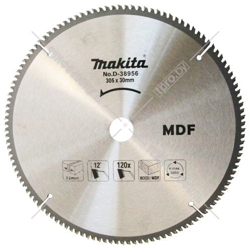 Пильный диск для резки MDF 305x3,2х30 мм Z120 MAKITA (D-38956) купить в Гродно фото 2