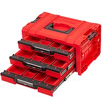 Ящик для инструмнта с 3-мя выдвижными ящиками Qbrick System PRO Drawer 3 Toolbox Expert RED Ultra HD (SKRQPROD3E2CCZEPG001) купить в Гродно