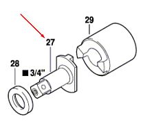 Полумуфта 3/4" к гайковерту GDS 24 BOSCH (1606455031) купить в Гродно