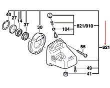 Корпус редуктора к GWS 9-125 / GWS 1400 / GWS 14-125 CE BOSCH (1605806451) купить в Гродно