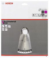 Пильный диск 230х2,5х30 мм Z64 ECO for Multimaterial BOSCH (2608641804) купить в Гродно