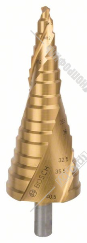Ступенчатое сверло HSS-TiN 6-40,5 мм BOSCH (2608587434) купить в Гродно