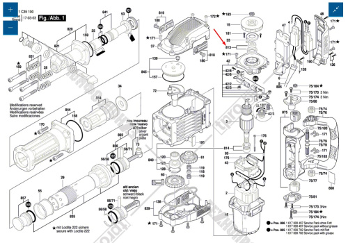 Подшипник к отбойнику GSH 16-30 BOSCH (1617000480) купить в Гродно фото 2