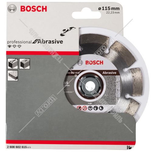 Алмазный круг Standard for Abrasive 115x22,23 мм BOSCH (2608602615) купить в Гродно