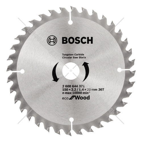 Пильный диск 150х2,2х20/16 мм Z36 ECO for Wood BOSCH (2608644371) купить в Гродно фото 2
