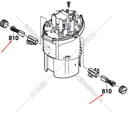 Угольные щетки к фрезеру GKF 600 BOSCH (2609120149) купить в Гродно