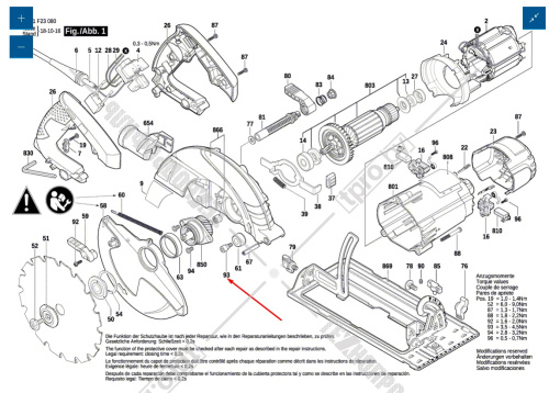 Болт к GKS 18V-57 / GKS 190 BOSCH (1619P06246) купить в Гродно фото 5