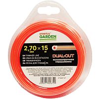 Леска к триммеру 2,7 мм х 15 м (высокопрочная сердцевина) DUAL-CUT STARTUL GARDEN (ST6067-27) купить в Гродно