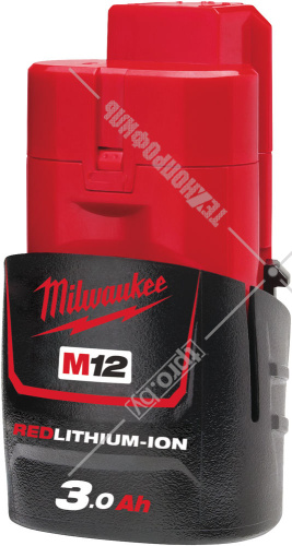 Аккумулятор M12 B3 (3.0 Ah) Milwaukee (4932451388) купить в Гродно