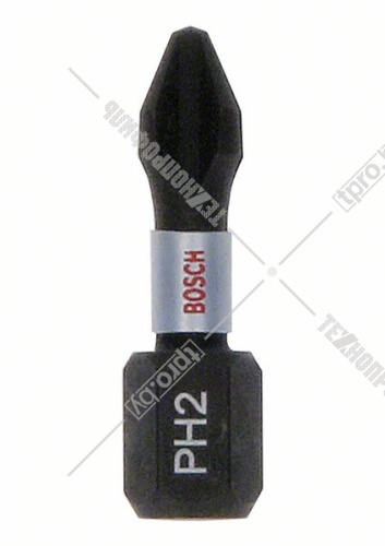 Бита крестообразная Impact Control PH2 25 мм (25 шт) BOSCH (2607002803) купить в Гродно фото 2