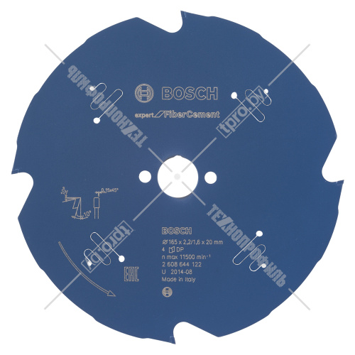 Пильный диск 165х2,2х20 мм Z4 Expert for Fiber Cement BOSCH (2608644122) купить в Гродно фото 2