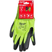 Защитные сигнальные перчатки Hi-Vis Cut leve (Ур.5 / размер 11/XXL / 1 пара) Milwaukee (4932479935) купить в Гродно