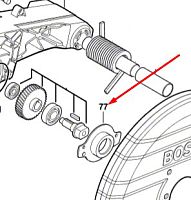 Крышка редуктора к GCO 2000 BOSCH (1619P03806) купить в Гродно