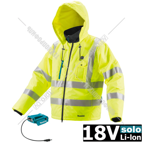 Куртка с подогревом DCJ206ZL (размер L / светоотражающая) аккумуляторная MAKITA купить в Гродно