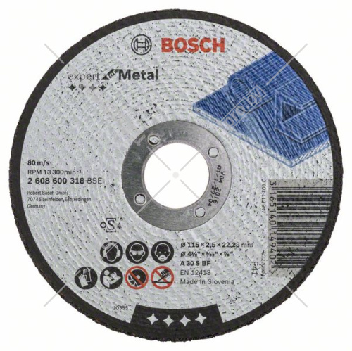 Отрезной круг 115х2,5х22,23 мм Expert for Metal BOSCH (2608600318) купить в Гродно
