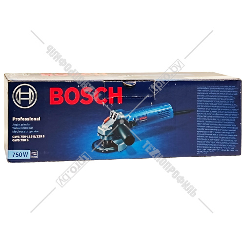 Угловая шлифмашина GWS 750 S Professional BOSCH (0601394121) купить в Гродно фото 2