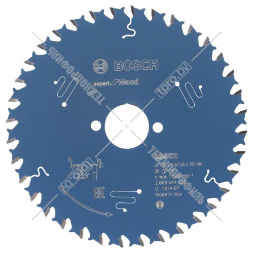 Пильный диск 165x2,6х30 мм Z36 Expert for Wood BOSCH (2608644026) купить в Гродно фото 2